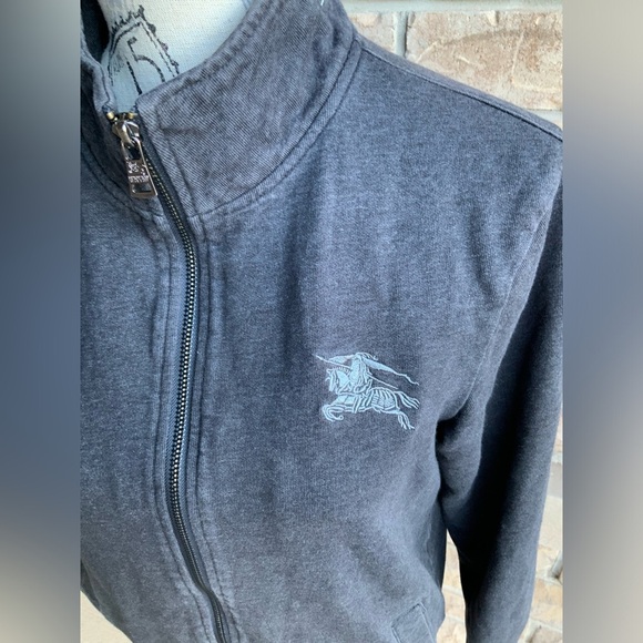 Vintage BURBERRY Black Label Women’s Zip Up Sweater Size Small - Picture 6 of 16